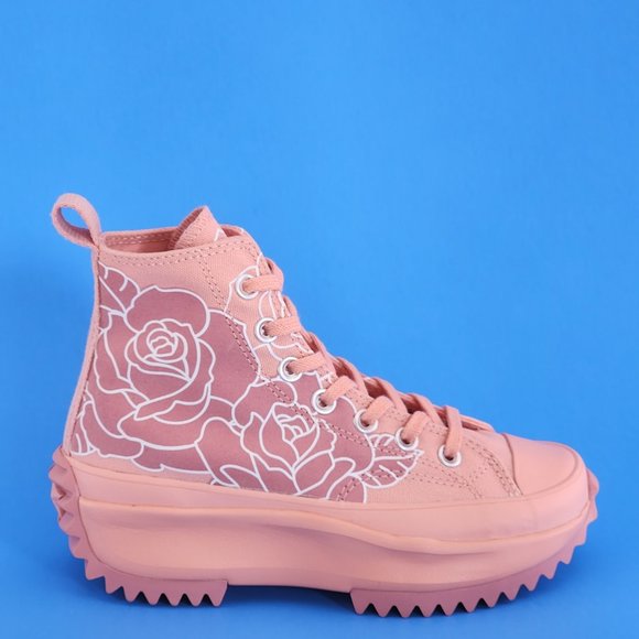 Converse Run Star Hike High 'Natasha Cloud Floral' Platform Sneakers 571877C NWT - Picture 2 of 6